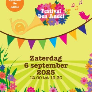Ticket Festival Den Andel 6 September 2025 van 12 tot 19:30 uur